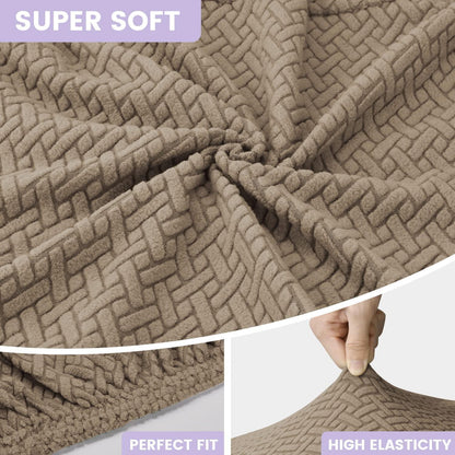 Stuhlhussen 4er Set Jacquard Stretch Esszimmerstuhlbezüge