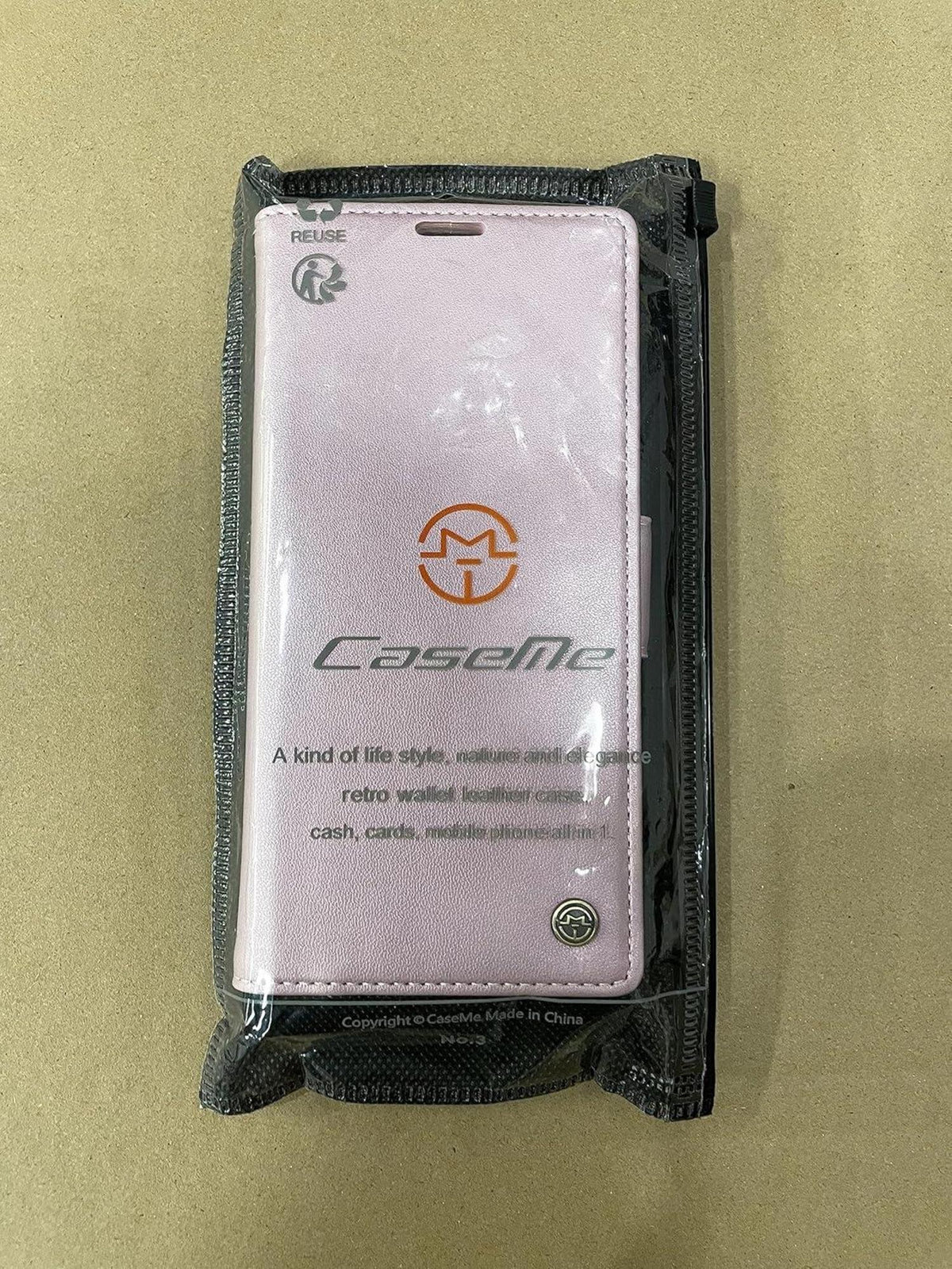 Leder Handyhülle Samsung Galaxy S22 5G Flip Case RFID 6,1 Zoll Rosa Gold