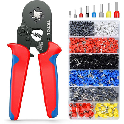 Crimpzange Aderendhülsen Set mit 1200 Stück für 0,25-10 mm²
