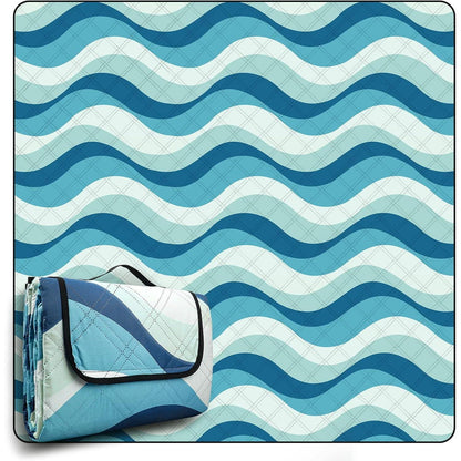 Picknickdecke 200x200 cm Wasserdicht Strandmatte XXL