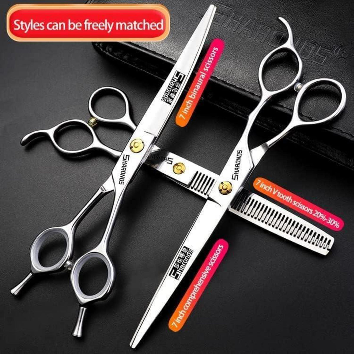 440C Friseurschere 6/6.5/7 Zoll – Edelstahl Haarschneideschere