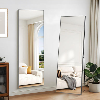 Großer Standspiegel Rechteckig mit Aluminiumrahmen – 161x52cm