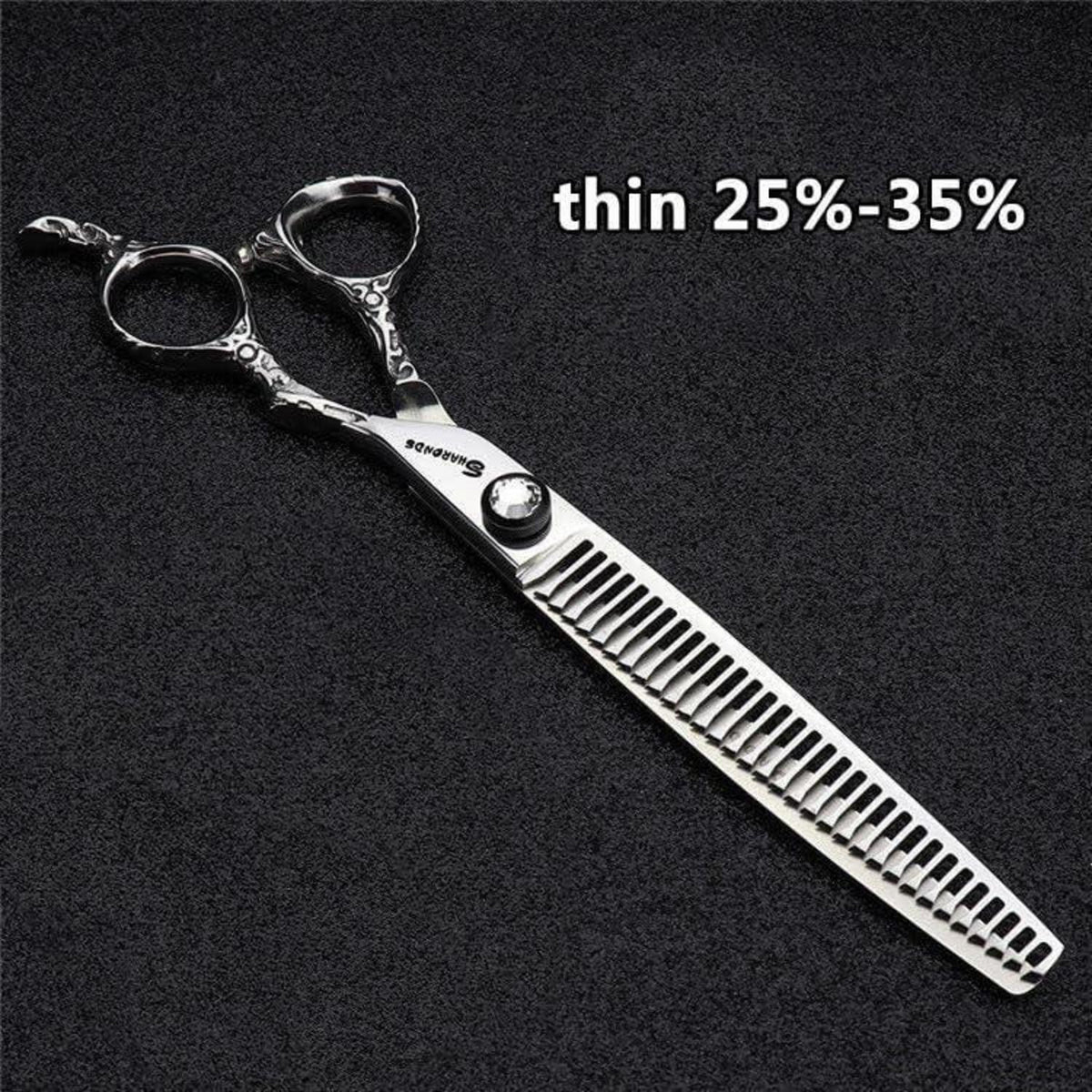 Professionelle Friseurschere 6/7 Zoll Schwarz Rosenmuster