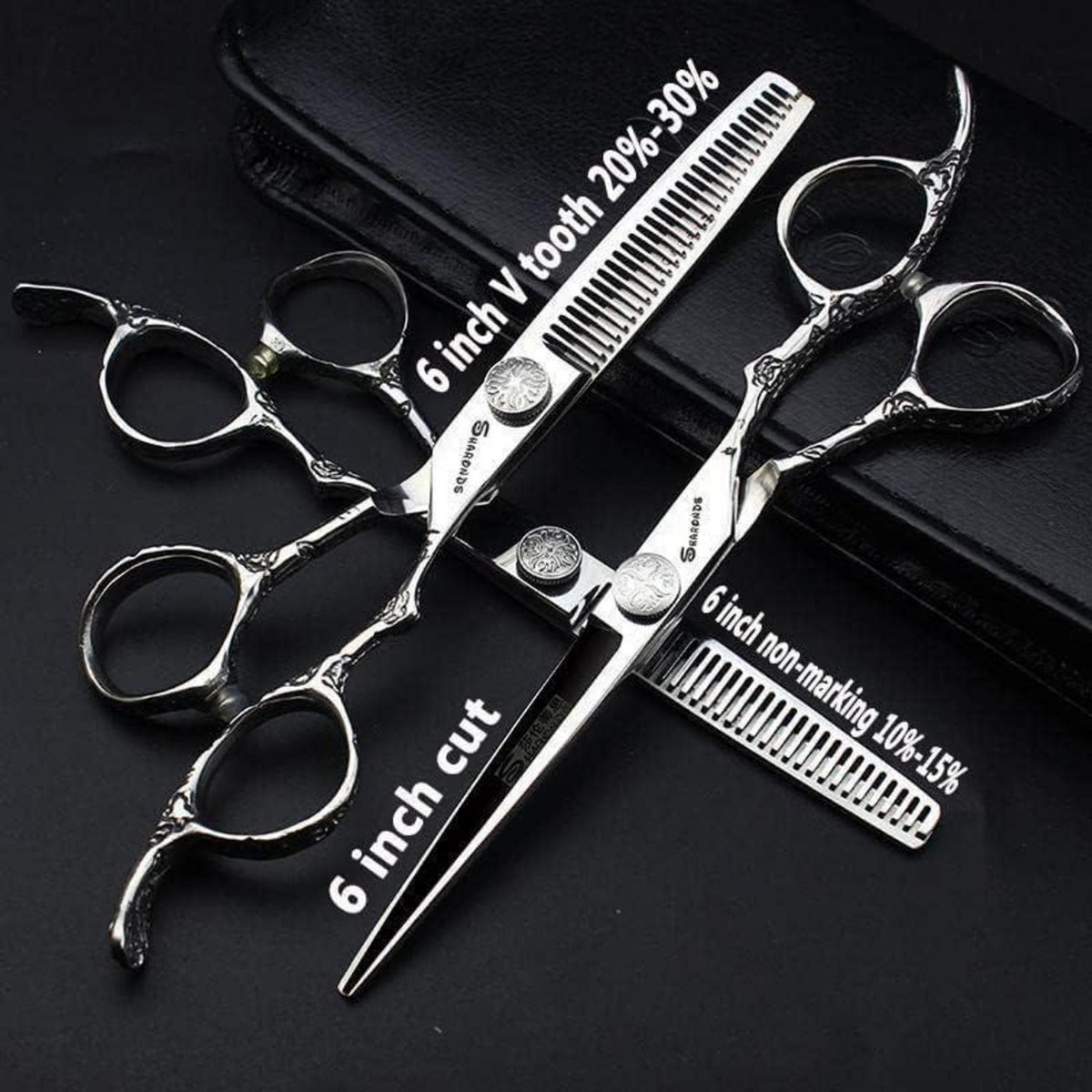 Professionelle Friseurschere 6 Zoll Edelstahl Set