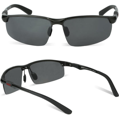 Polarisierte Herren Sonnenbrille Al-Mg Rahmen Sportbrille
