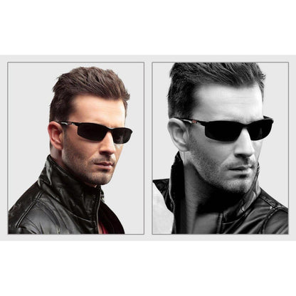 Polarisierte Herren Sonnenbrille Al-Mg Rahmen Sportbrille