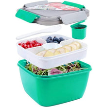 Lunchbox Bento Box 1500ml mit 3 Fächern & Gabel