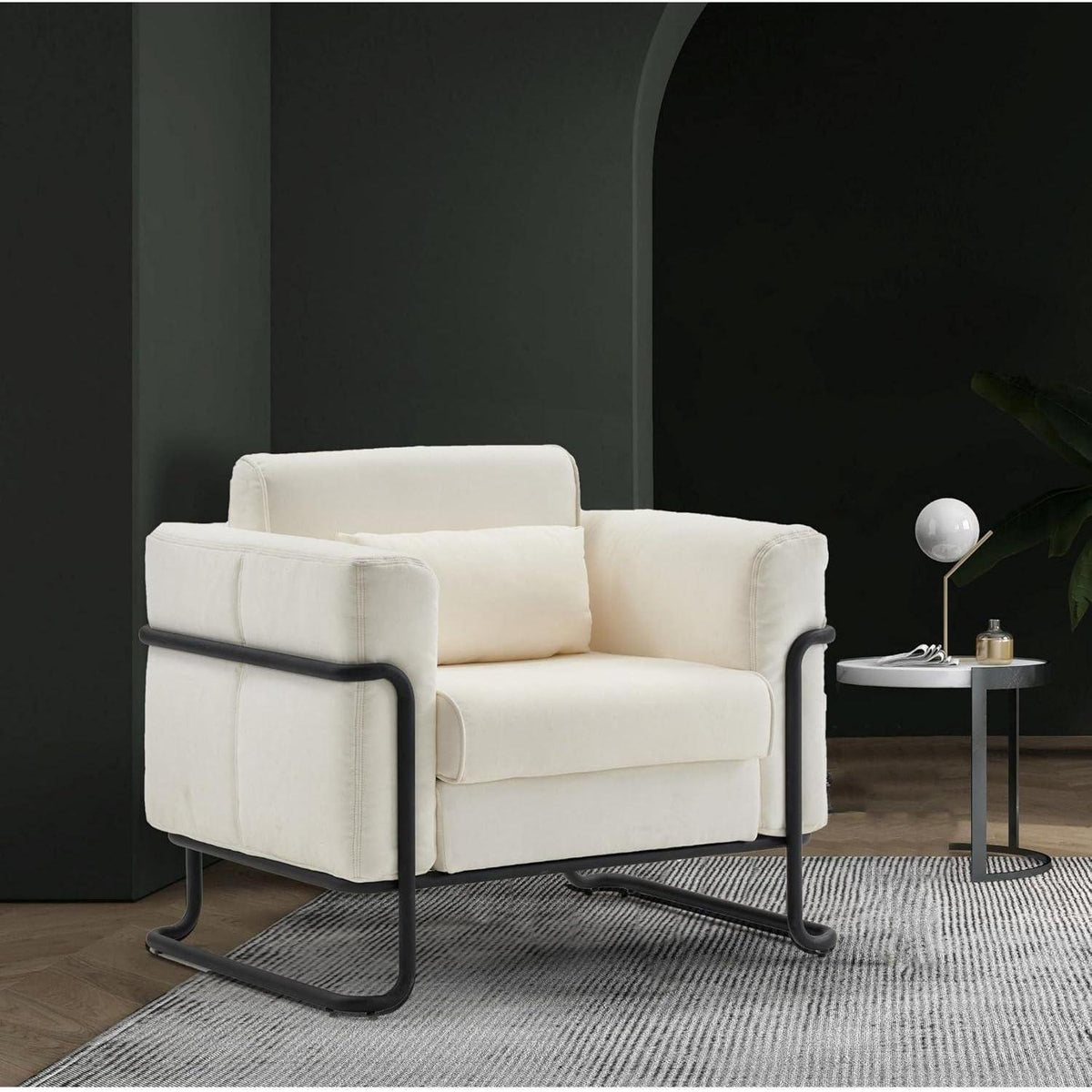 Creme Loungesessel – Bequemer Relaxsessel für Wohnzimmer & Schlafzimmer