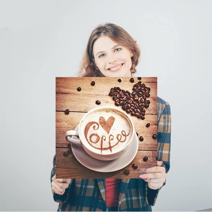 5D Diamant Painting Kaffee – Malen nach Zahlen 40x40 cm