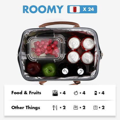 Kühltasche Damen Grau – Isolierte Lunchtasche für Arbeit & Picknick