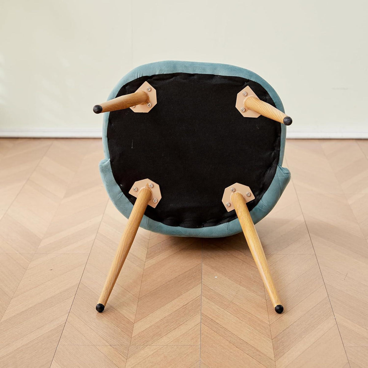 Samt Esszimmerstühle Set – Grün (6 Stühle)
