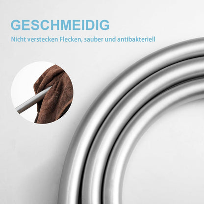 Duschschlauch PVC 2,5m Hochdruck Silber Ersatz Badarmaturen