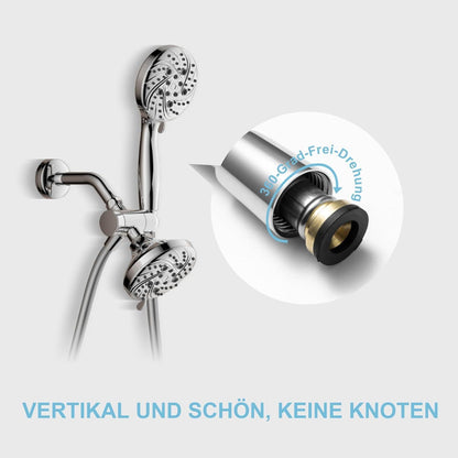 Hochwertiger PVC Brauseschlauch 1,5m silber - Universal