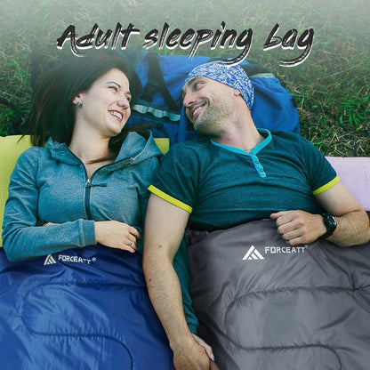 Forceatt Schlafsack 3/4 Jahreszeiten 1.4KG Grau