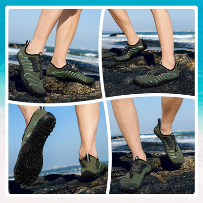 Wasserschuhe Damen Herren Schnell Trocknend Grün 36-46 EU