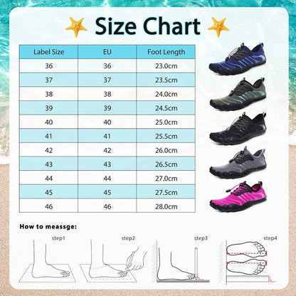 Wasserschuhe Damen Herren Schnell Trocknend Grün 36-46 EU