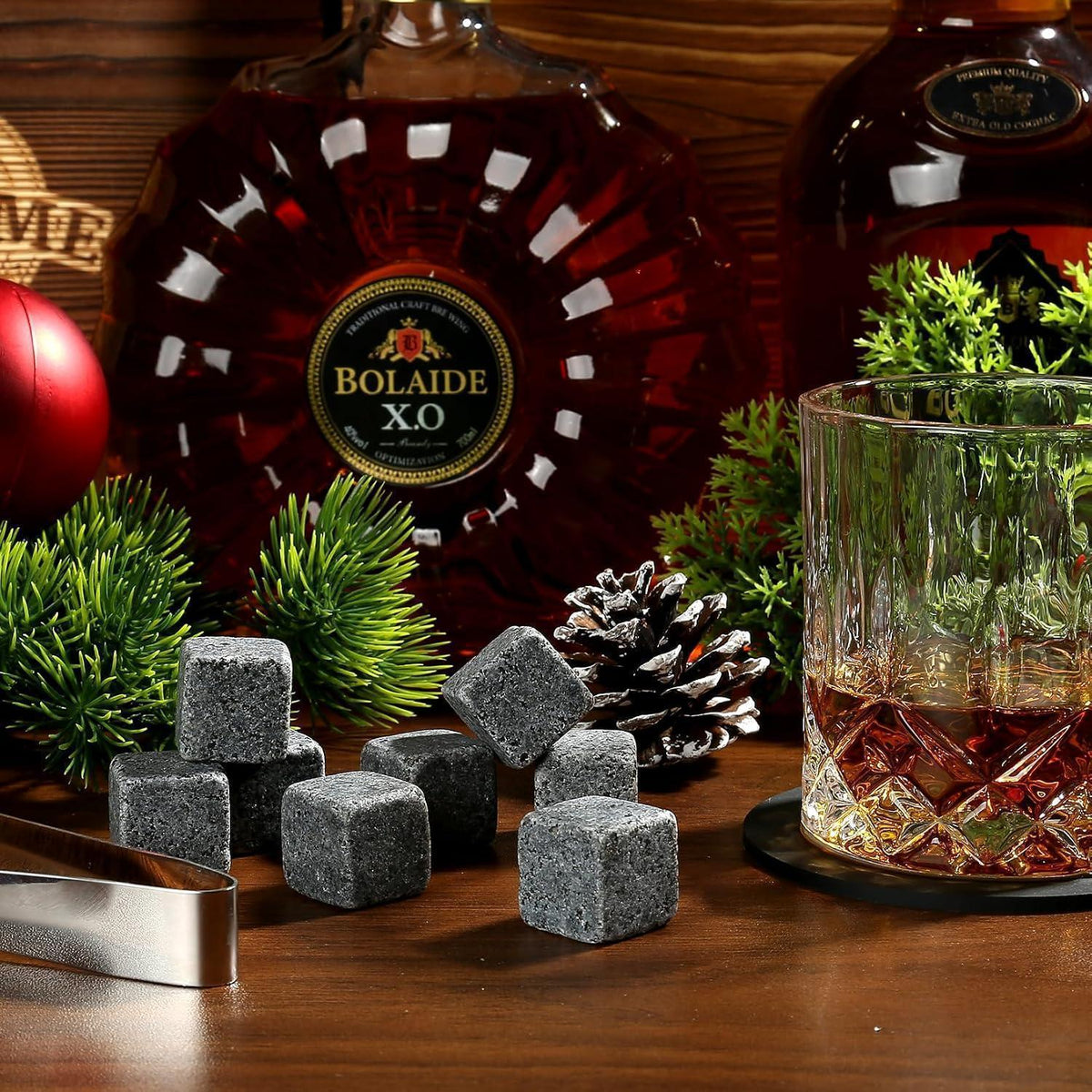 Whisky Geschenkset mit Gläsern & Steinen – Luxus für Männer