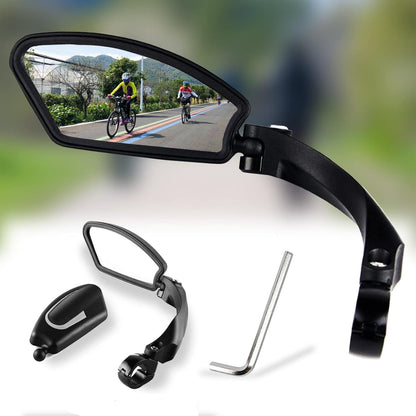 Fahrrad Rückspiegel 360° verstellbar klappbar Echtglas Sicherheit