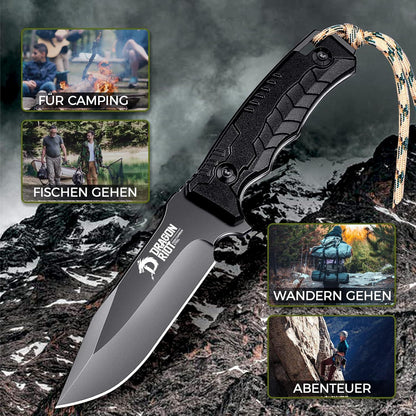 Outdoor Survival Messer Full Tang D2 Klinge G10 Griff Bushcraft Jagdmesser