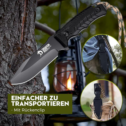 Outdoor Messer DRAGON RIOT Survival Bushcraft Full Tang Klinge G10