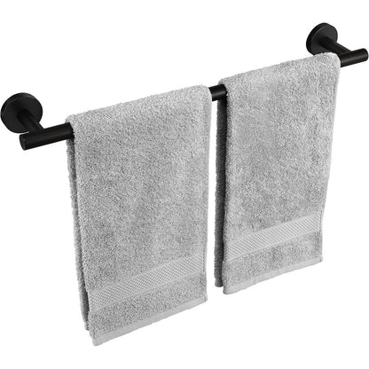 Handtuchhalter Edelstahl Schwarz 50cm Wandmontage