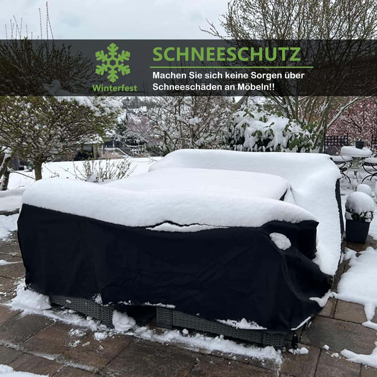 Winterfeste Gartenmöbel Abdeckung 250x250x90cm Oxford-Gewebe
