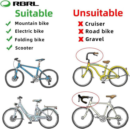 RBRL Extra Große Bar End Fahrradspiegel Schlagfestes