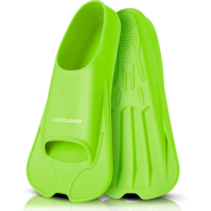 Schwimmflossen Trainingsflossen für Erwachsene und Kinder, verstellbar, Grün S