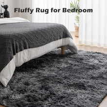 OMERAI Großer Hochflor Teppich Antirutsch Weich Schlafzimmer