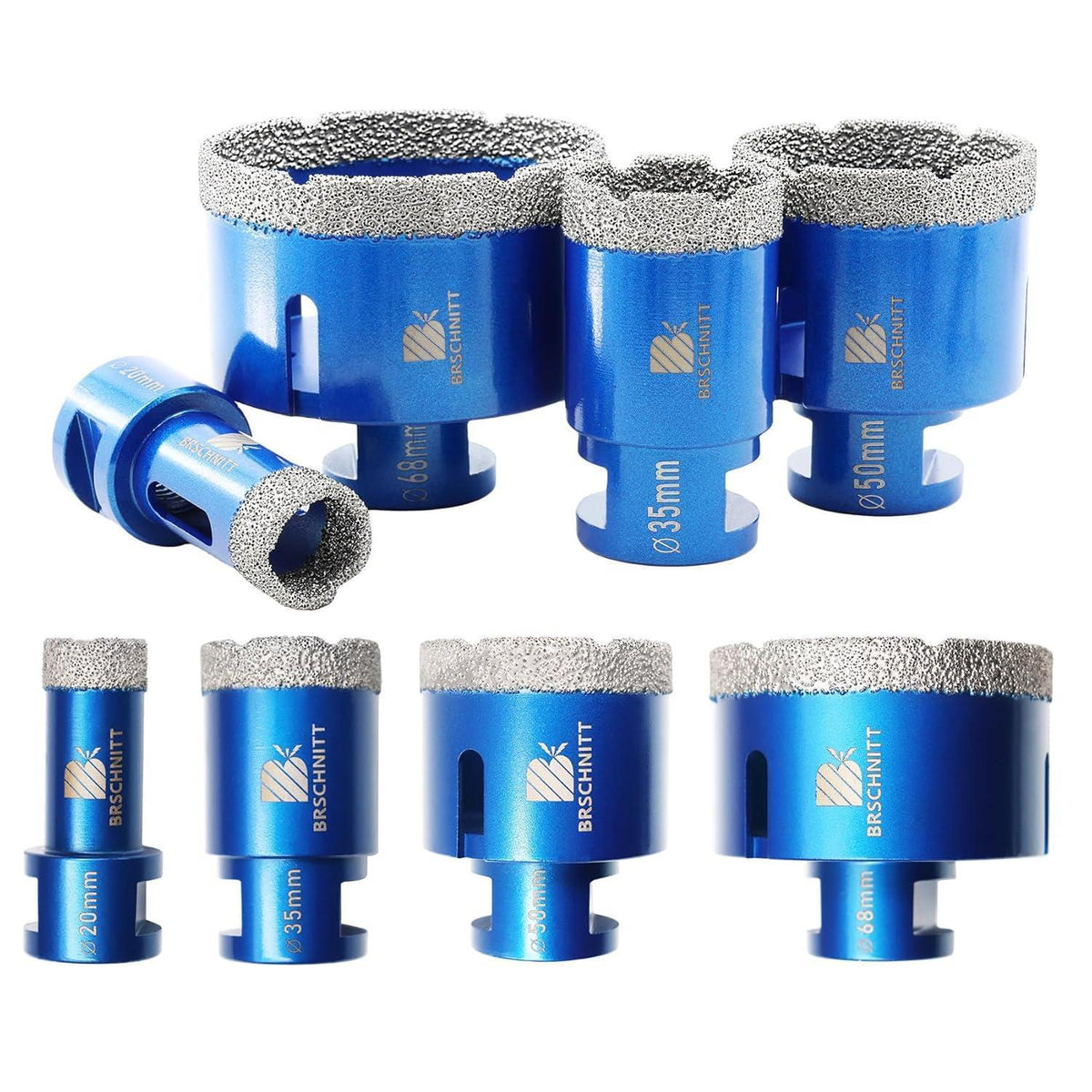 Diamantbohrer Set 20-68mm für Fliesen, Granit, Marmor