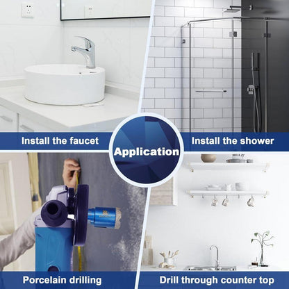 Diamantbohrer Set 20-68mm für Fliesen, Granit, Marmor
