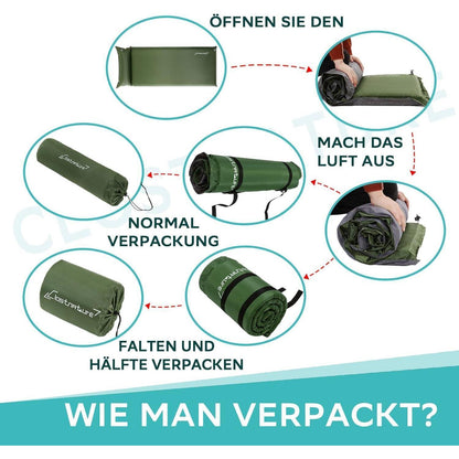 Selbstaufblasende Isomatte Camping 3,8 cm Outdoor