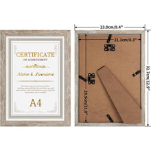 Bilderrahmen Set 9x13 cm Beige Holzmaserung - Collage für