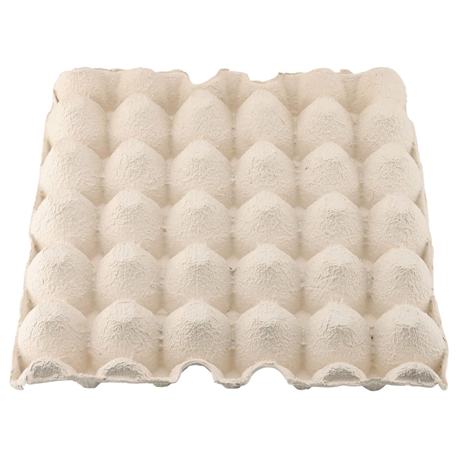 NGOSUET 16er Pack Eierkartons Papierzellstoff Eierlagen 30 Gitter Eier Behälter