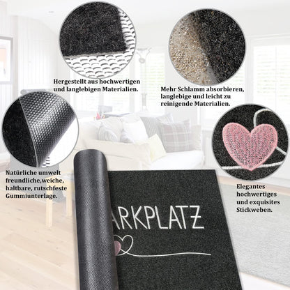 Fußmatte 90x60 cm – Rutschfest & Schmutzfangend für Innen & Außen