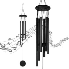 OSTALBKLANG Windspiele Schwarz Metall Draußen Klangspiel