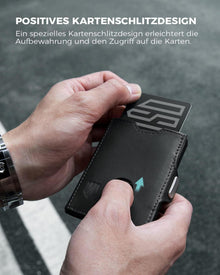 DODENSHA Airtag Mini Geldbörse RFID-Schutz für Herren
