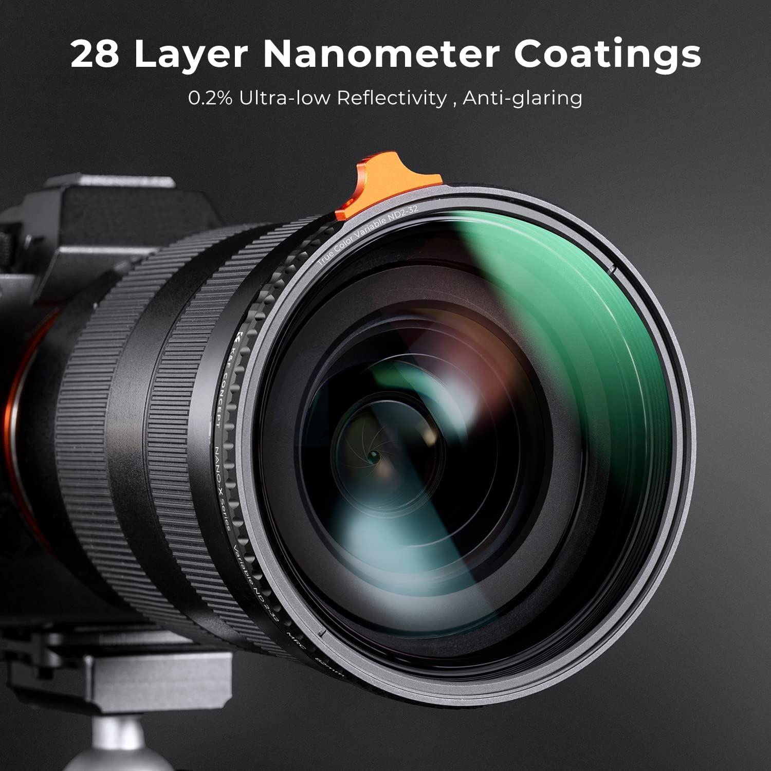 67mm Variabler ND Filter Nano-X True Color ND2-32 Neutral Graufilter
