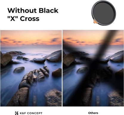 82mm K&F Concept Nano-X True Color ND2-32 Var. ND Filter
