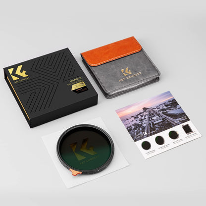 82mm K&F Concept Nano-X True Color ND2-32 Var. ND Filter