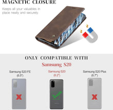 Samsung Galaxy S20 Handyhülle Leder Flip Case Magnet Cover