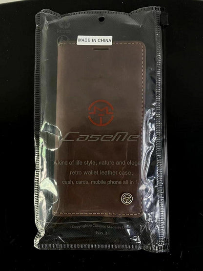 Handyhülle Samsung Galaxy S20 Premium Leder Flip Case Kartenfach - Kaffee