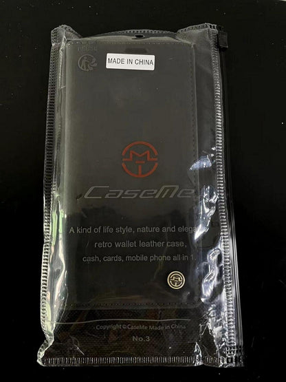Samsung Galaxy S20 CaseMe Premium Leder Hülle Schwarz Magnet Standfunktion