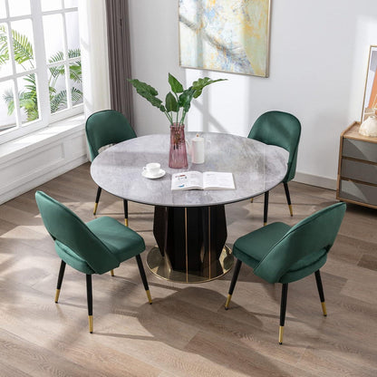 Samt Esszimmerstühle Set 4 - Modern & Komfortabel Grün
