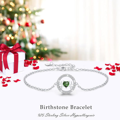 Silber 925 Herzschlag Armband verstellbar - Schmuck Geschenk