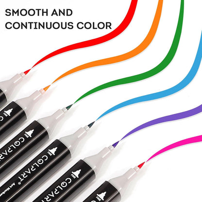 120+2 Brush Marker Set für Manga, Design & Malerei