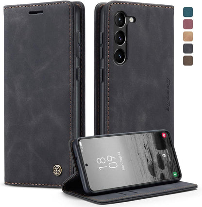 Handyhülle Samsung Galaxy S23 5G Premium Leder Magnet Tasche