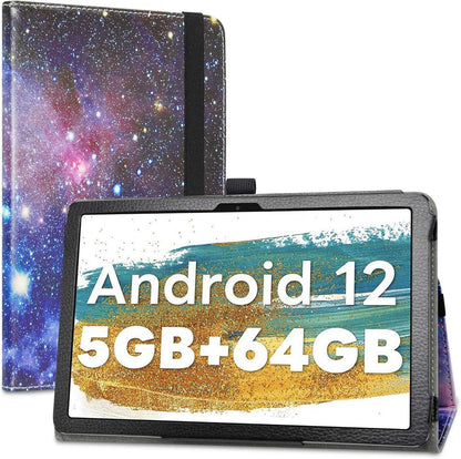 Schutzhülle mit Ständer für 10 Zoll Tablet: Leder Case Foldable Stand