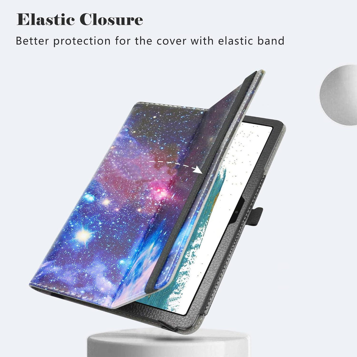 Schutzhülle mit Ständer für 10 Zoll Tablet: Leder Case Foldable Stand