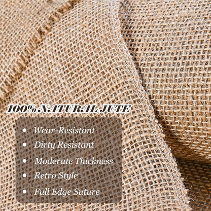 Jute Tischläufer 30cmx10m + Jute-Schnur Hochzeit Deko